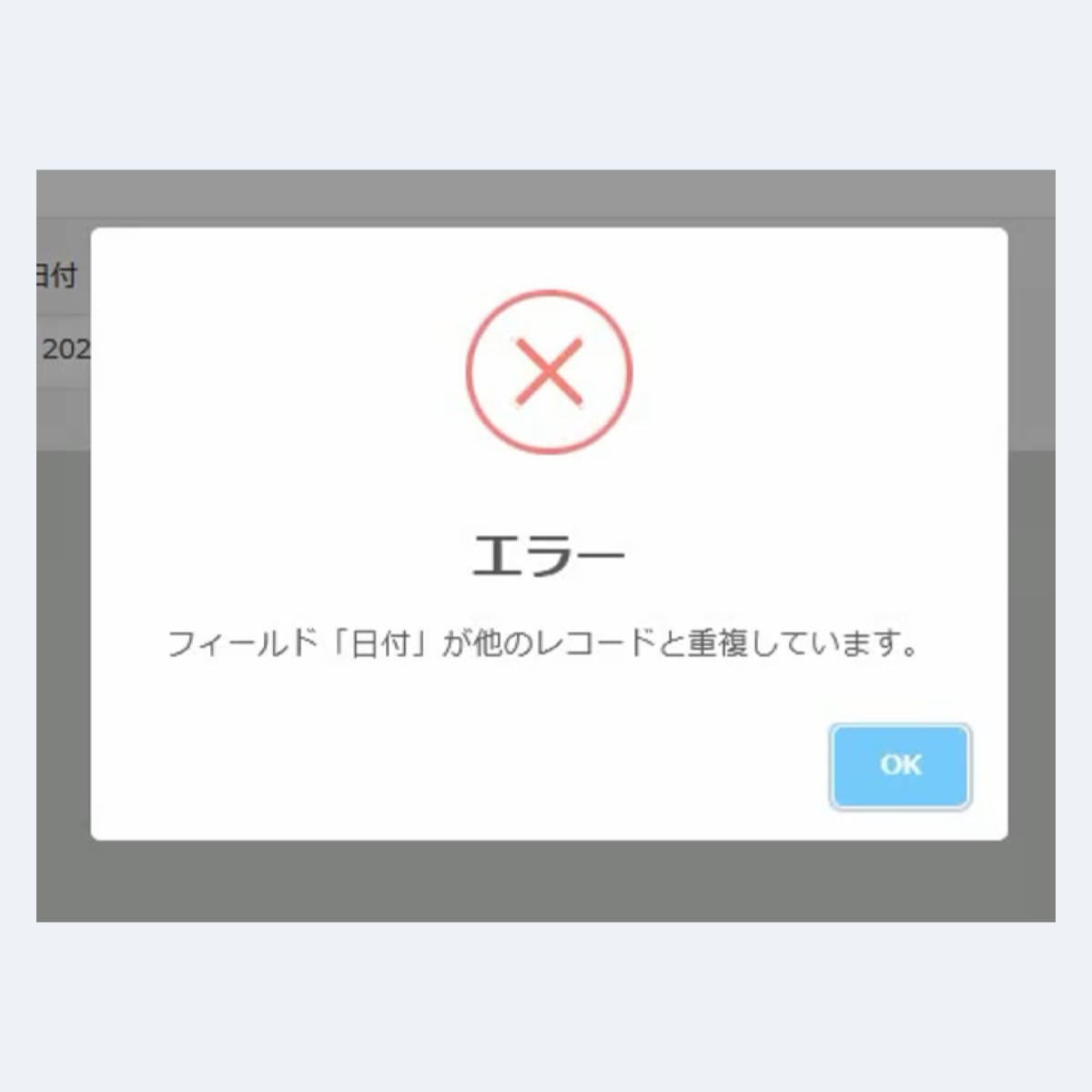 フィールド重複チェックプラグインの設定画面スクリーンショット